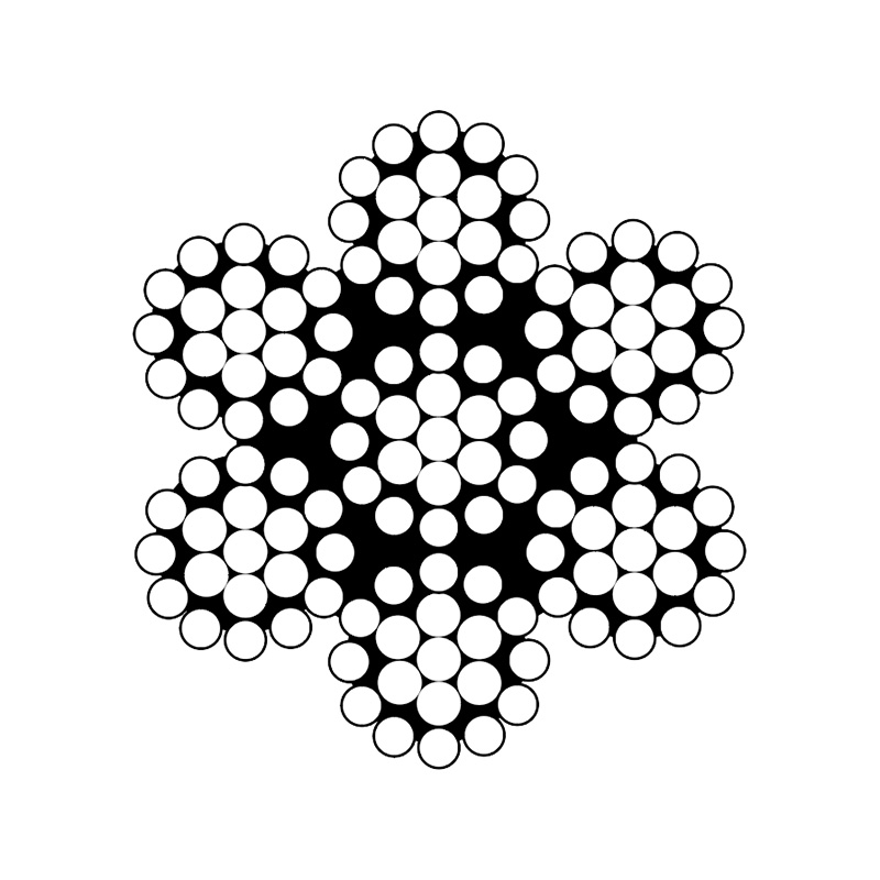 Corda Speisialtachta Aicmithe 7x7 agus 7x19 Trastomhas Beag (Galbhánaithe) ASTM 1023